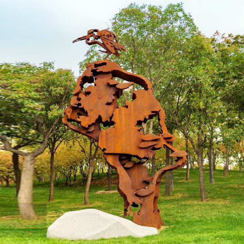 东方耐候钢雕塑